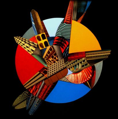 CYBERURBAN EN TONDO (L1) - a Paint Artowrk by JUAN PITA